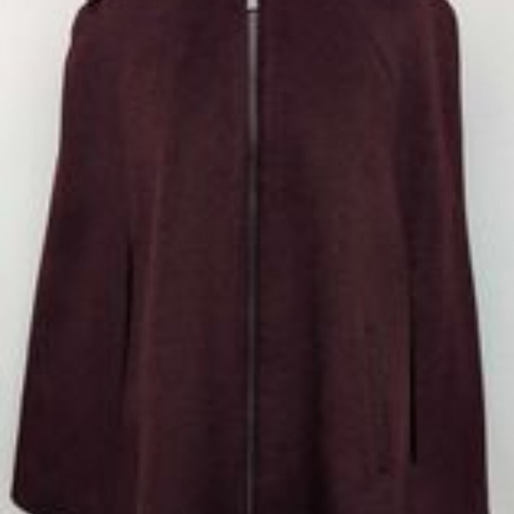 Michael Kors Burgundy wool Cape / Coat.